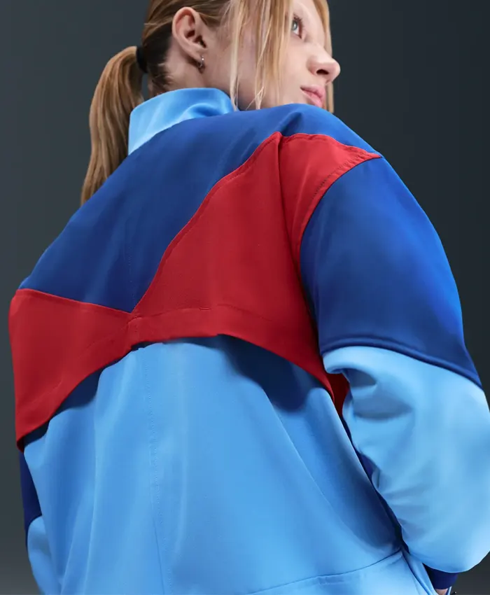 Nike FC Barcelona Strike Fourth Anthem Blue Polyester Jacket for sale