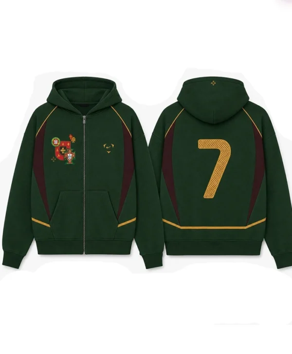 Nike x Ronaldo One Last Dance Portugal Green Zip Hoodie
