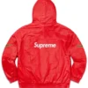 Nike x Supreme Hooded Red Leather Anorak