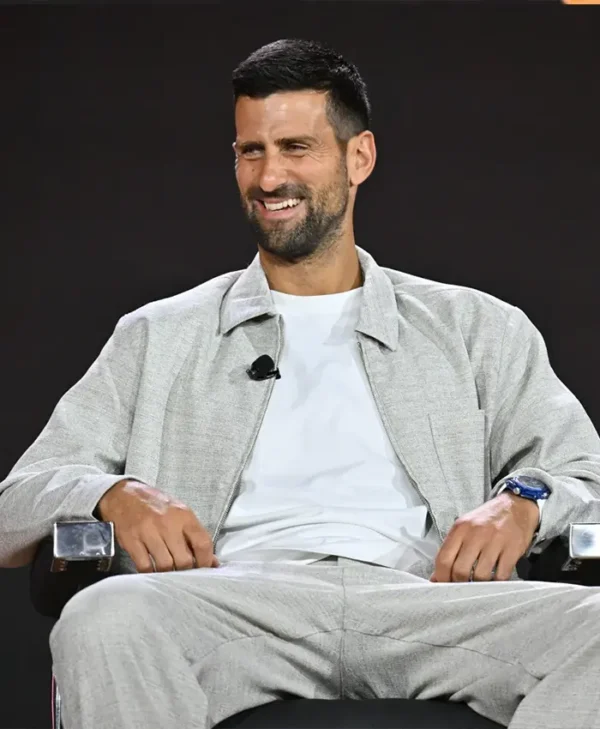 Novak Djokovic Fanatics Fest NYC 2026 Gray Jacket