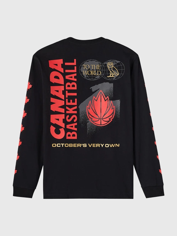 OVO Canada Basketball Long Sleeve T-Shirt for sale