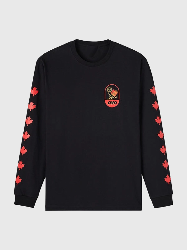 OVO Canada Basketball Long Sleeve T-Shirt
