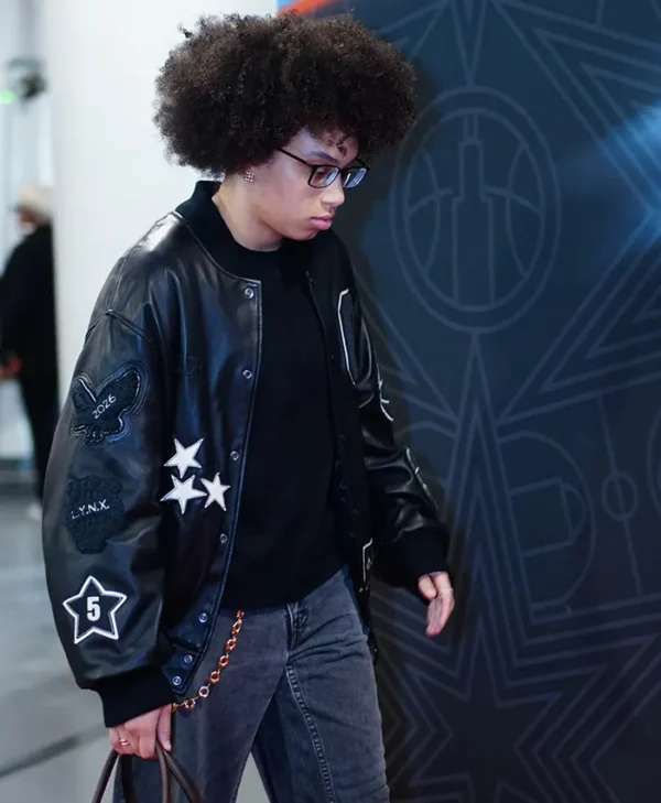 Olivia Miles Custom Coach Black Leather Jacket