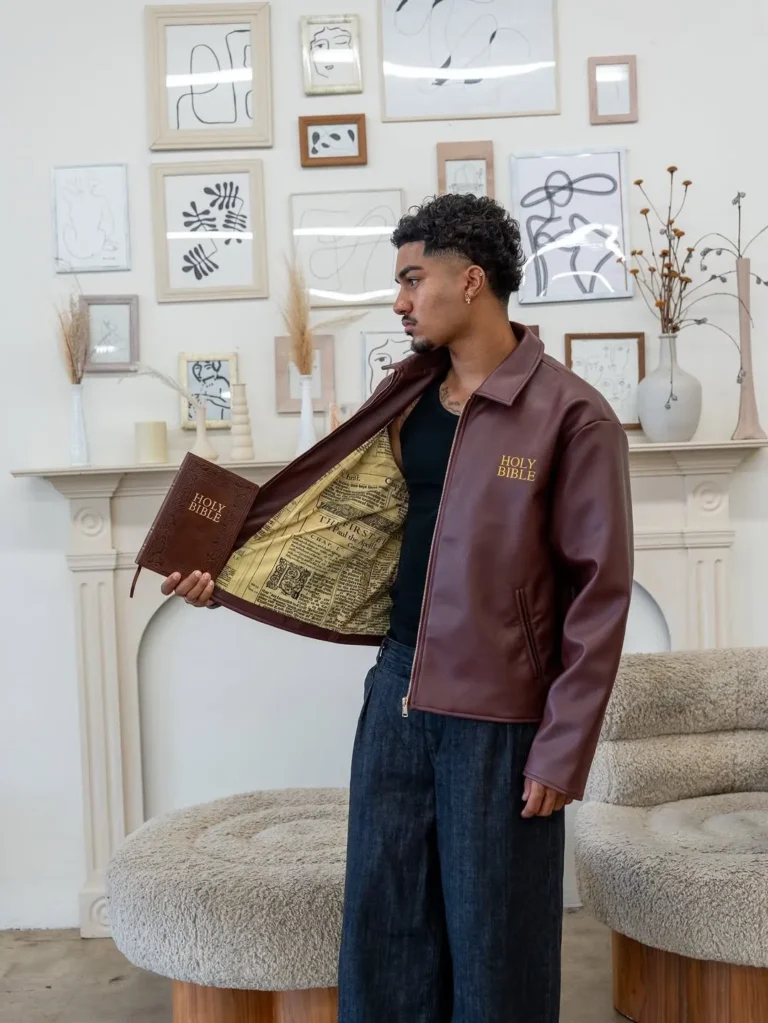 Order Now Bible Brown jacket