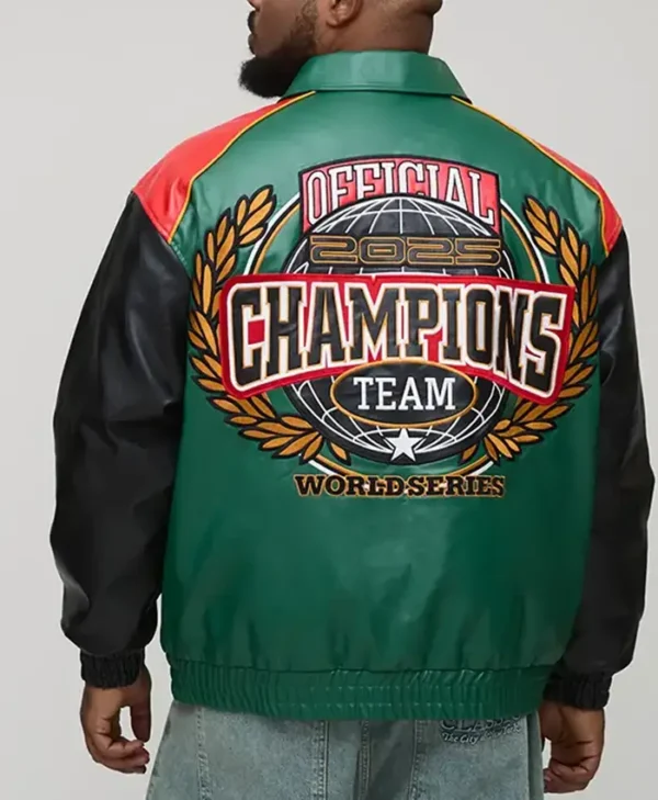 Oversized PU Bomber Jacket