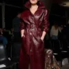 PFW 2026 Pom Klementieff Leather Trench Coat