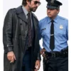 Pablo Schreiber Black Leather Coat