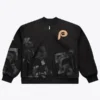 Philadelphia Phillies 1976 MLB All-Star Game Black Denim Jacket