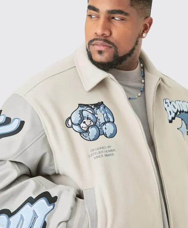 Plus Size Bomber Jacket
