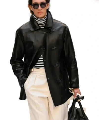 Polo Ralph Lauren SS27 Premium Black Leather Coat