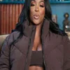 Porsha Williams The Traitors Brown Puffer Jacket