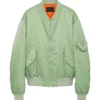 Prada x Raf Simons Light Green Bomber Jacket