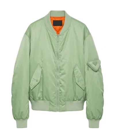 Prada x Raf Simons Light Green Bomber Jacket