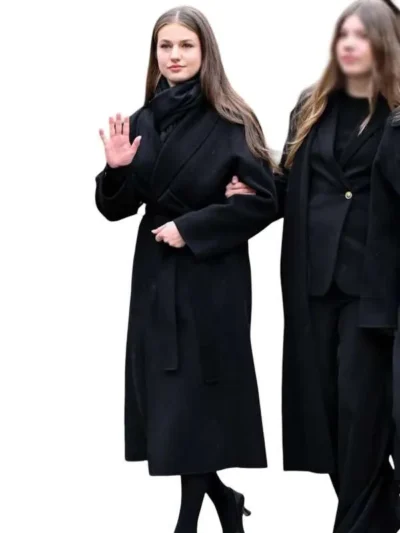 Princess Leonor 2026 Black Wool Coat
