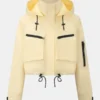 Puffit Women’s Hooded Cropped Rain Jacket