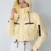 Puffit Women’s Hooded Cropped Rain Jacket