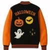 Pumpkin Ghost Varsity Jacket