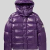 Purple Moncler Puffer Jacket