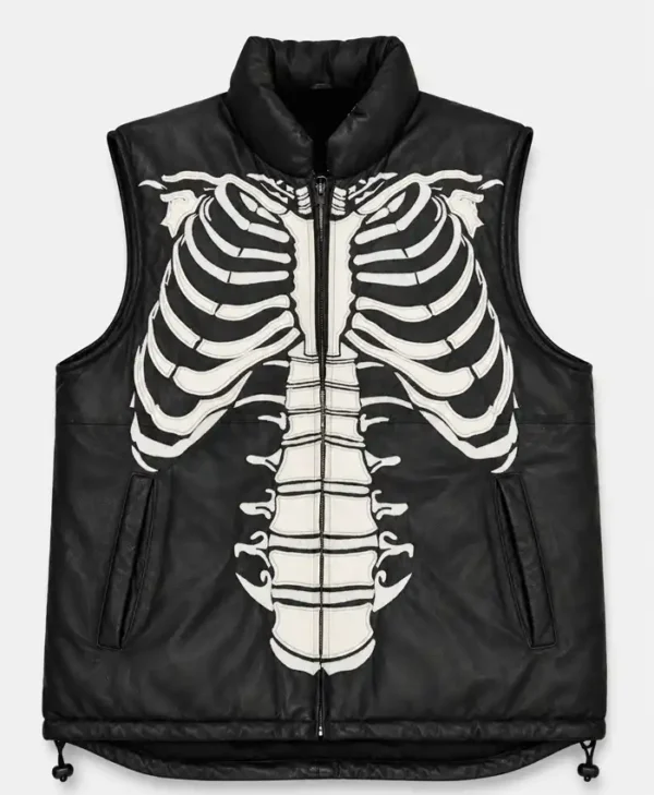 RARE Vilanto Skeleton Leather Vest Jacket