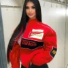 Racing Cali Red Bomber Jacket