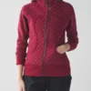 Red And Black Polka Dot Scuba Jacket