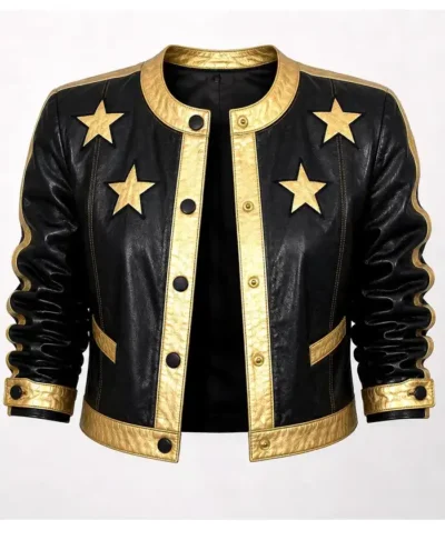 Retro Black and Gold Star Jacket