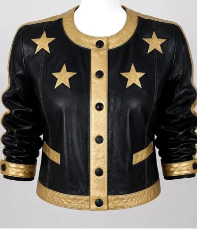 Retro Black and Gold Star Jacket