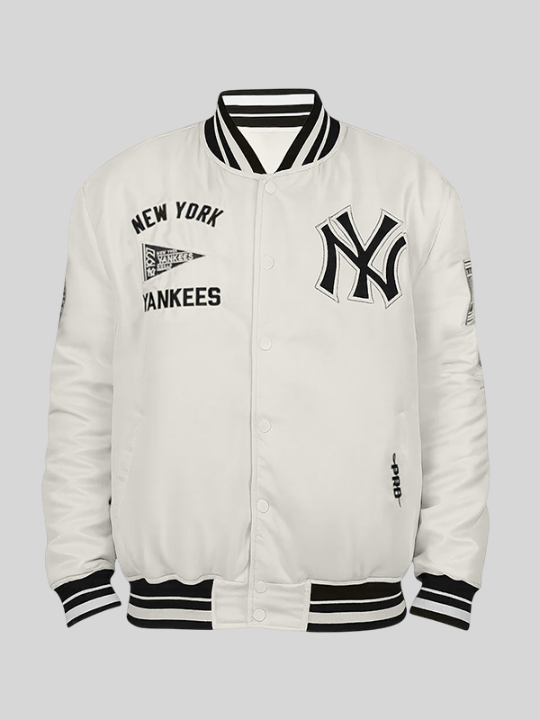 Retro New York Yankees Satin Varsity Jacket