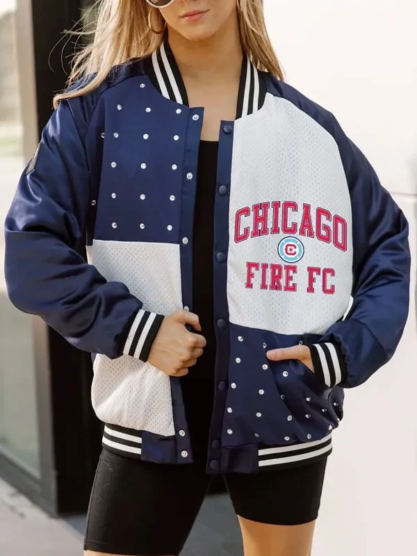 Rhinestone Varsity Jacket