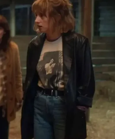 Robin Buckley Stranger Things S05 Leather Coat
