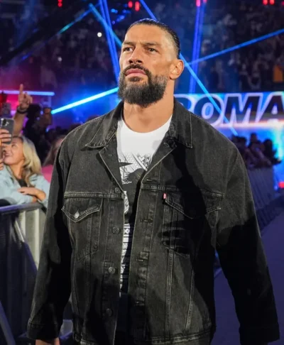 Roman Reigns Denim Trucker Jacket