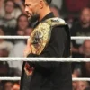 Roman Reigns WWE RAW 2026 Black Denim Jacket