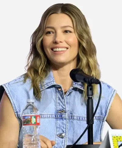 SDCC 2026 Jessica Biel Denim Vest