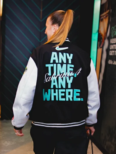 Sabrina Ionescu Nike Any Time Any Where Varsity Jacket