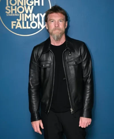 Sam Worthington Tonight Show Leather Jacket