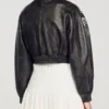 Sandro Women’s Crystal Studded Leather Jacket