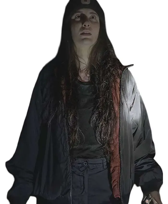Sarah T. Cohen Bone Keeper Black Bomber Jacket