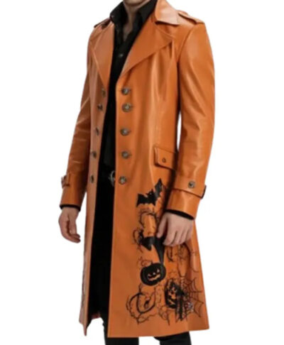 Shadow Veil Leather Coat