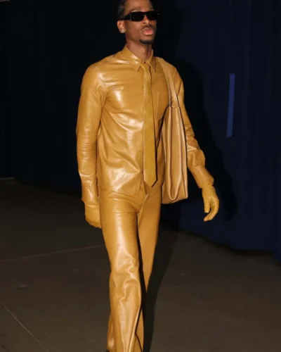 Shai Gilgeous Alexander Gold Suit