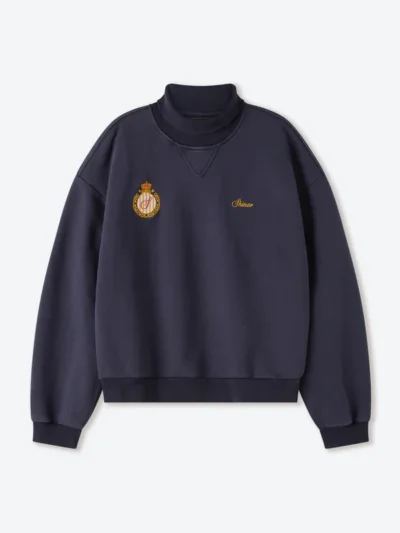 Shinzo Washed Lavender Jersey Turtleneck Sweater
