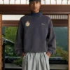 Shinzo Washed Lavender Jersey Turtleneck Sweater for sale