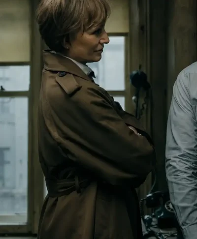 Slow Horses 2026 Kristin Scott Thomas Brown Coat
