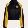 Sophie Skelton Satin Bomber Jacket