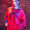 Spider-Man Girls Red Oversized Hoodie