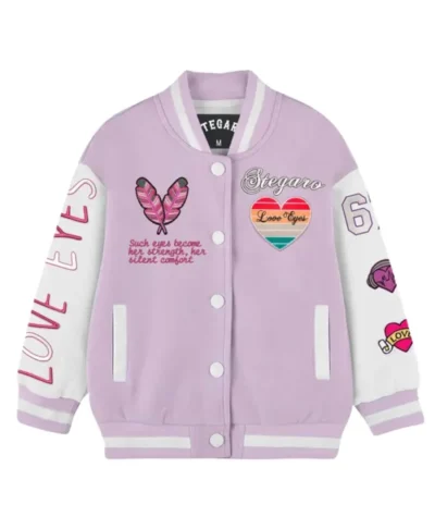 Stegaro Love Eyes Letterman Jacket