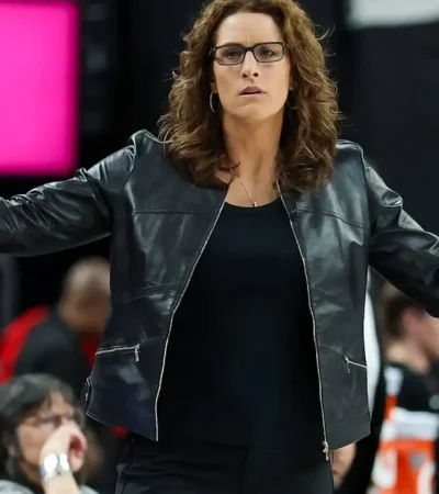Stephanie White Indiana Fever Leather Jacket
