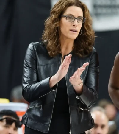 Stephanie White Indiana Fever Leather Jacket
