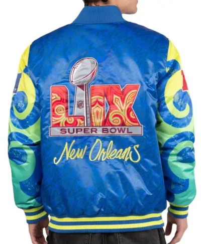 Super Bowl LIX The Big Easy Full-Snap Satin Jacket