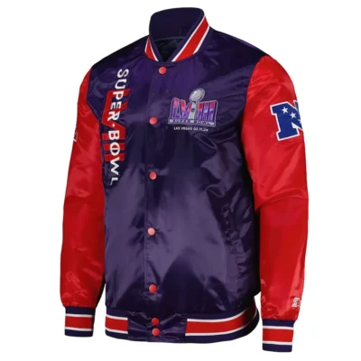 Super Bowl LVIII Satin Varsity Jacket