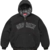 Supreme Black Reflective Arc Hooded Work Jacket